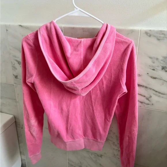 Juicy Couture Pink Zip Up Hoodie - Picture 3 of 4